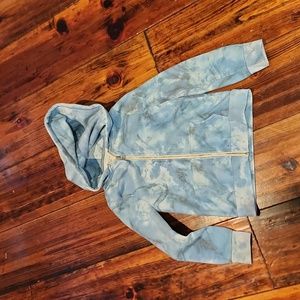 Sol Angeles unisex kids granite marble zipped hoodie